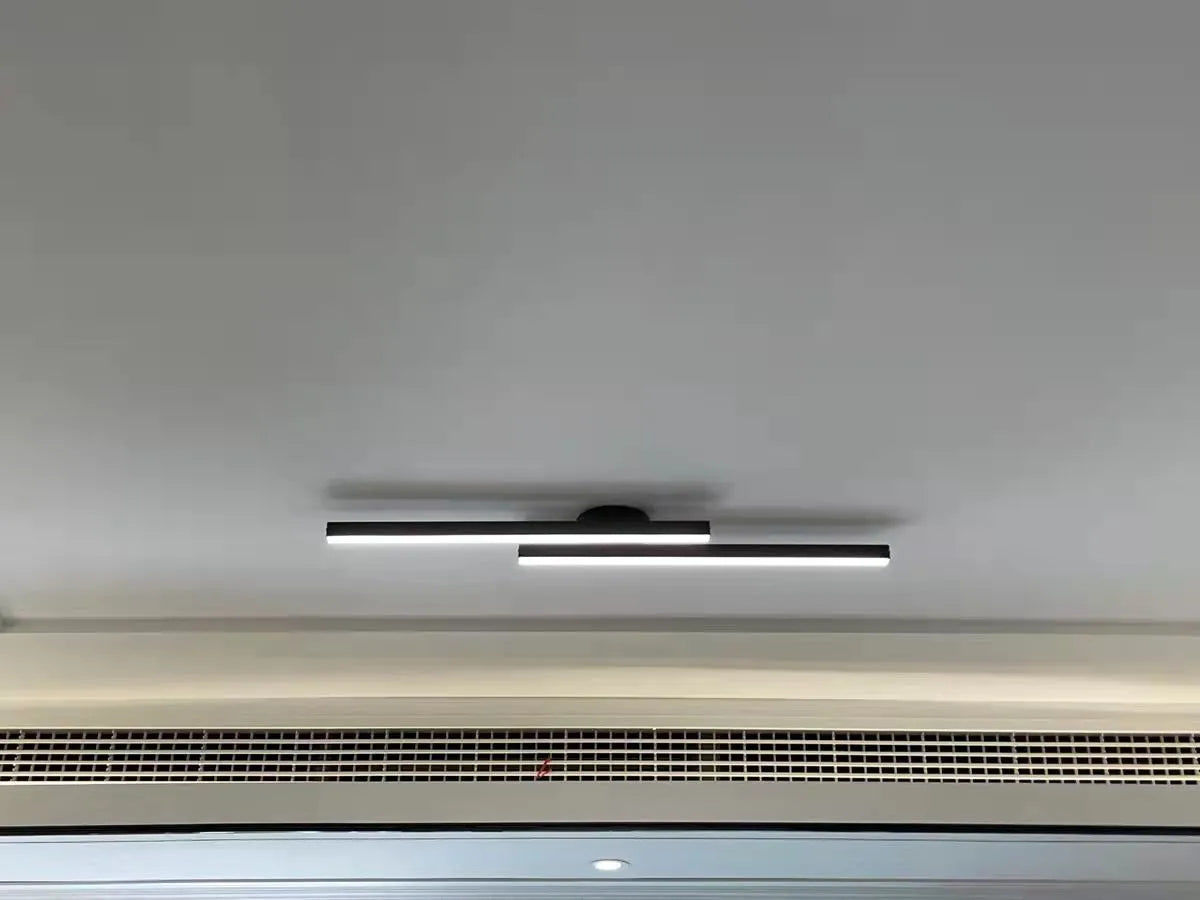 Customer photo review of Long Strip LED Black Flush Mount