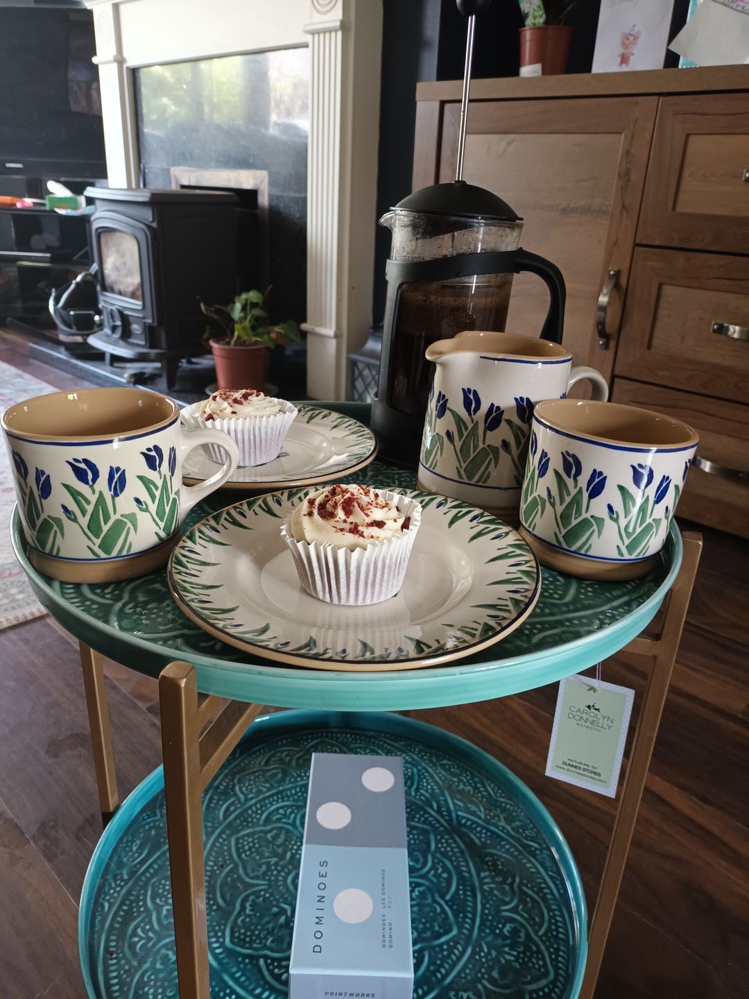 Customer photo review of Side Plate Blue Blooms