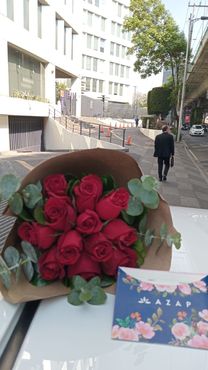 Customer photo review of 12 Rosas Rojas