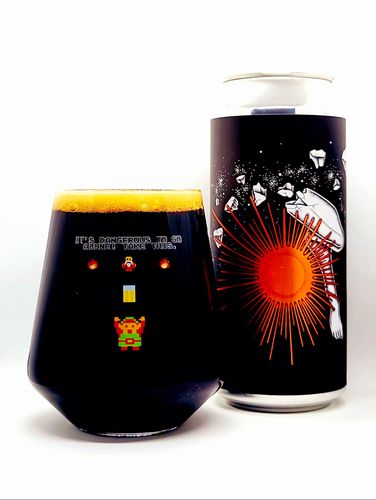 Customer photo review of “It's Dangerous To Go Alone” Zelda Link 14oz glass