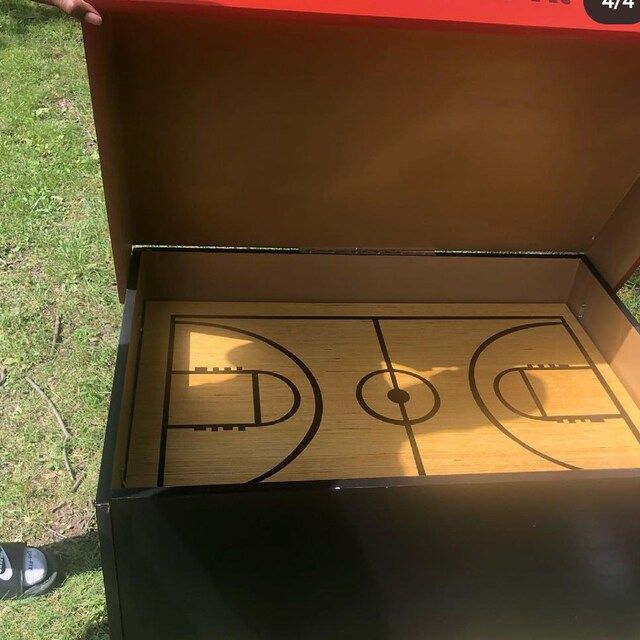 Customer photo review of Basketball Court Wall Decal Sticker. #1320