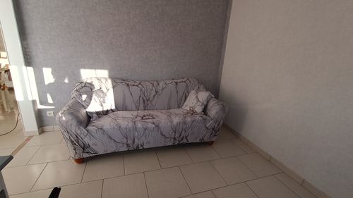 Customer photo review of Marbré - Housses Extensibles de Fauteuil et Canapé