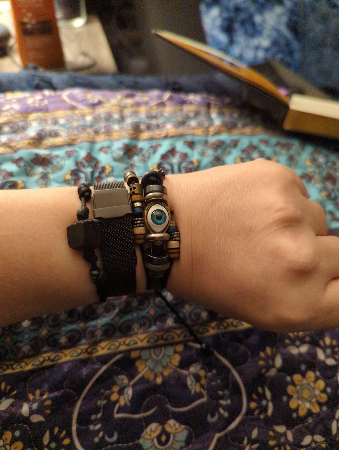 Customer photo review of Anti-jealousy Evil Eye Bracelet