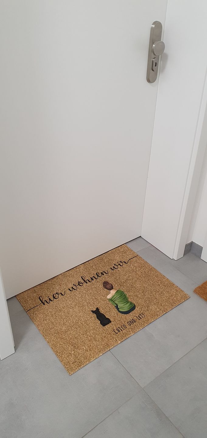 Customer photo review of Meine Familie - Individuelle Fußmatte