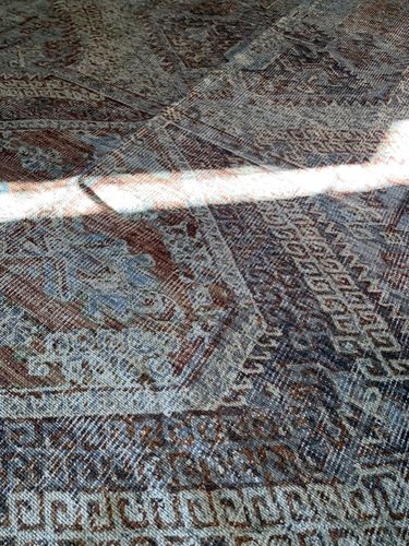 Customer photo review of Le Grand Louvre Blue Rug