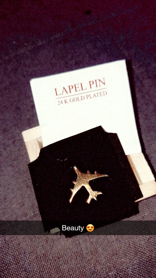 Customer photo review of Lapel Pin Aeroplane GP
