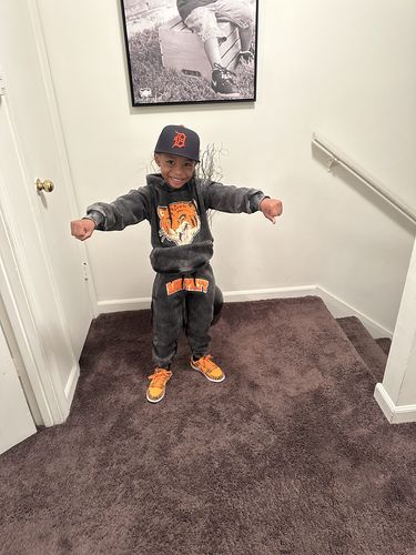 Customer photo review of Rawyalty Tiger Chenille Hoodie and Jogger Set