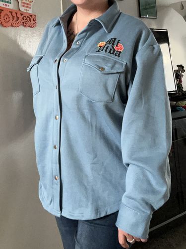 Customer photo review of Mi Vida Fleece Shacket