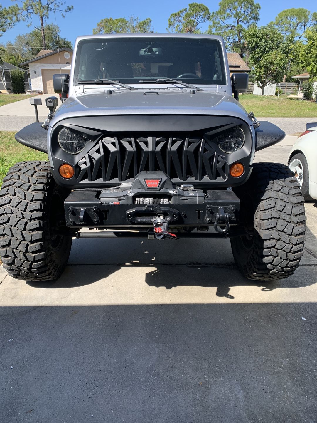 Customer photo review of Shark Grille - Matte Black for 07-18 Wrangler JK