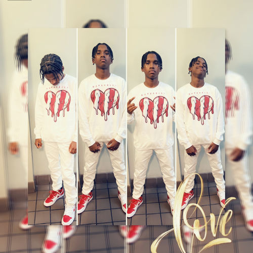 Customer photo review of Cherry 11s DopeSkill Sweatshirt Slime Drip Heart Graphic