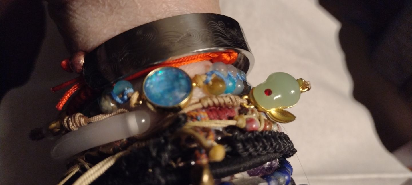 Customer photo review of Aqua Pura Opal Protection Bracelet