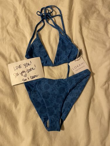 Customer photo review of Ruby Bottom - Blue Aloha