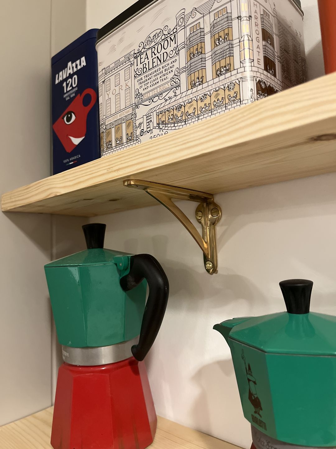 Customer photo review of Ironbridge Brass Shelf Brackets