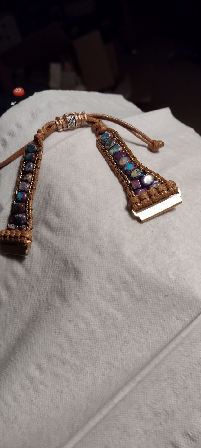Customer photo review of Moonlight Jasper Apple Watch Strap
