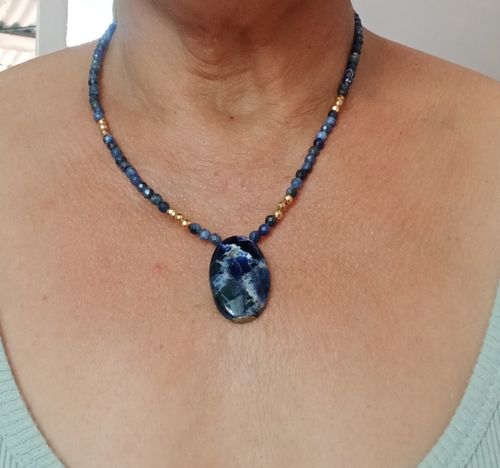 Customer photo review of COLLIER SODALITE