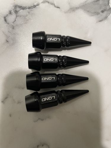 Customer photo review of Spiked Valve Stem Caps