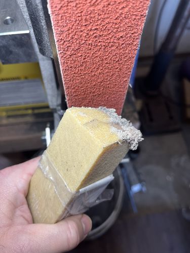 Customer photo review of 7 1/2 X 1 1/2 X 1 1/2 Sanding Belt and Disc Cleaning Eraser Stick
