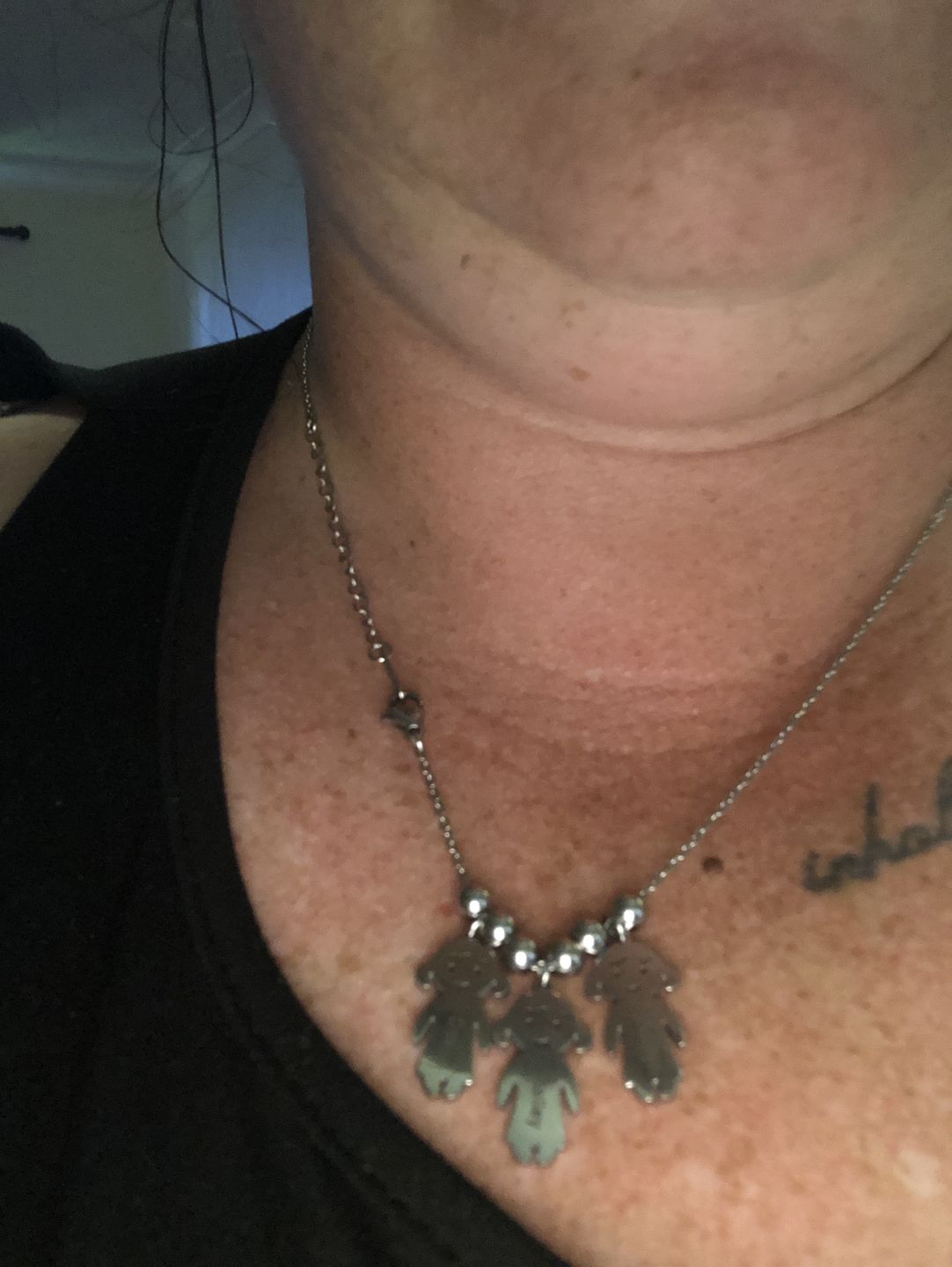 Customer photo review of Personalised My Children Necklace