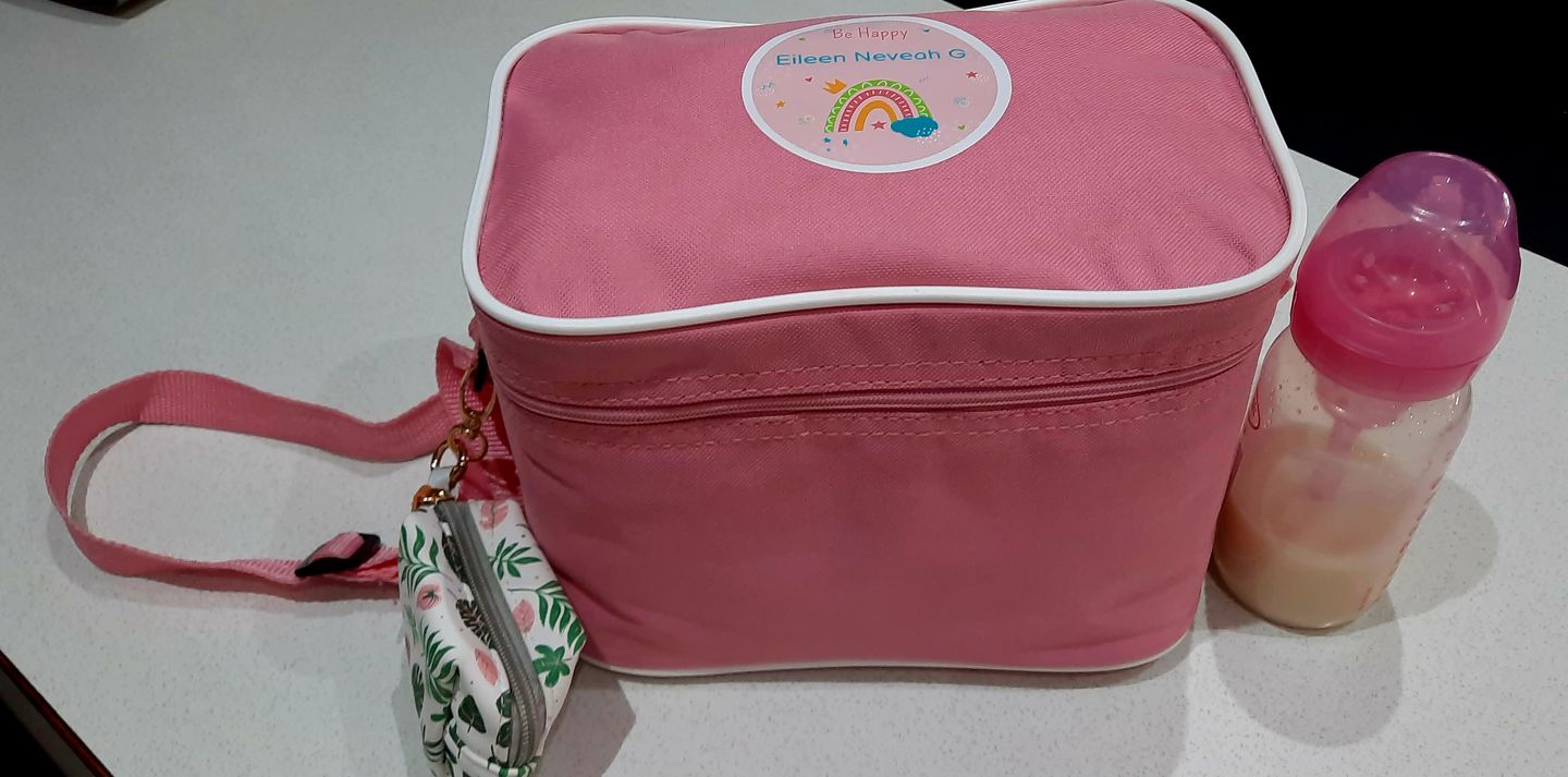 Customer photo review of Lunch Bag - Pink