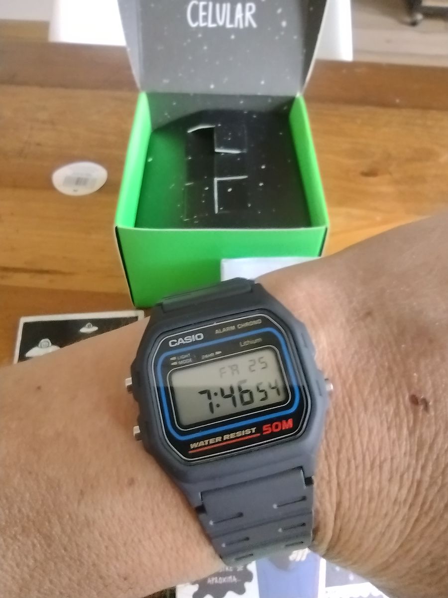 Customer photo review of Reloj Casio Vintage W-59-1VQD Azul/Negro