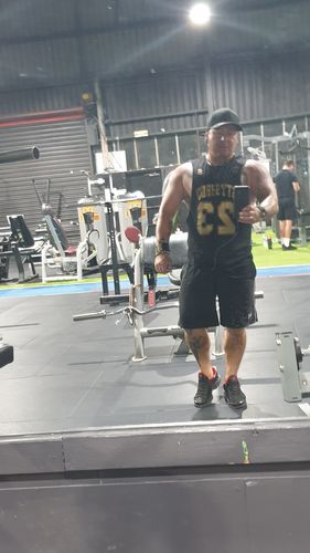 Customer photo review of Baller - Muscle Tank top - Black / Gold