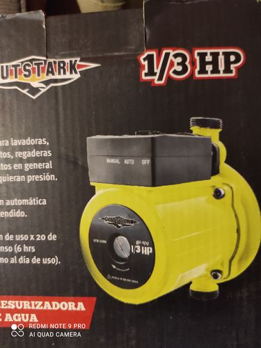 Customer photo review of Bomba Presurizadora Agua 1/3 Hp Automatica 260 W 2 Servicios