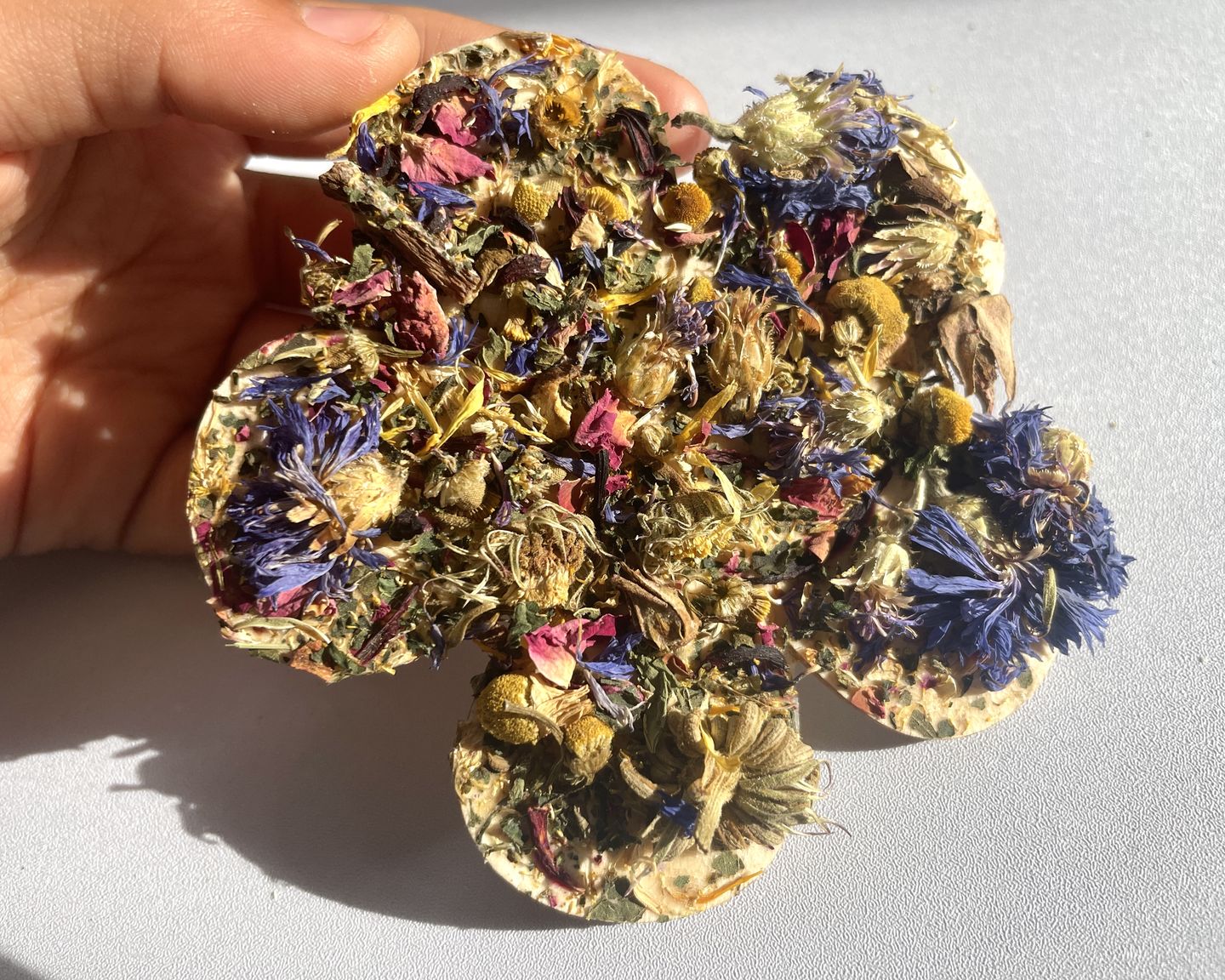 Customer photo review of Unfinished Wood Flower Shape - Spring - Craft - up to 24" DIY