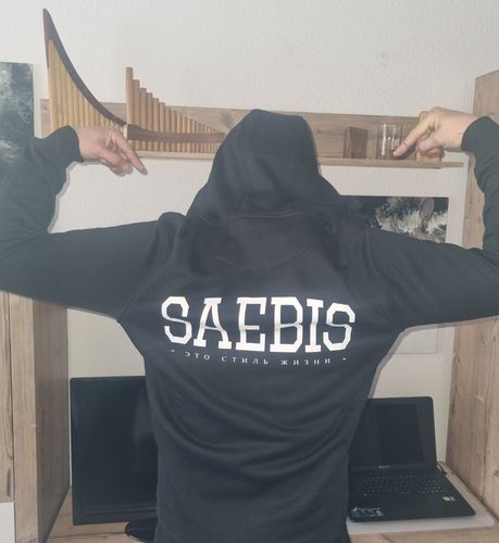 Customer photo review of Lifestyle Herren Zip Hoodie mit Reißverschluss schwarz by SAEBIS®