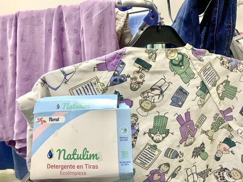Customer photo review of Eco-Tiras de Detergente 40 lavados Natulim