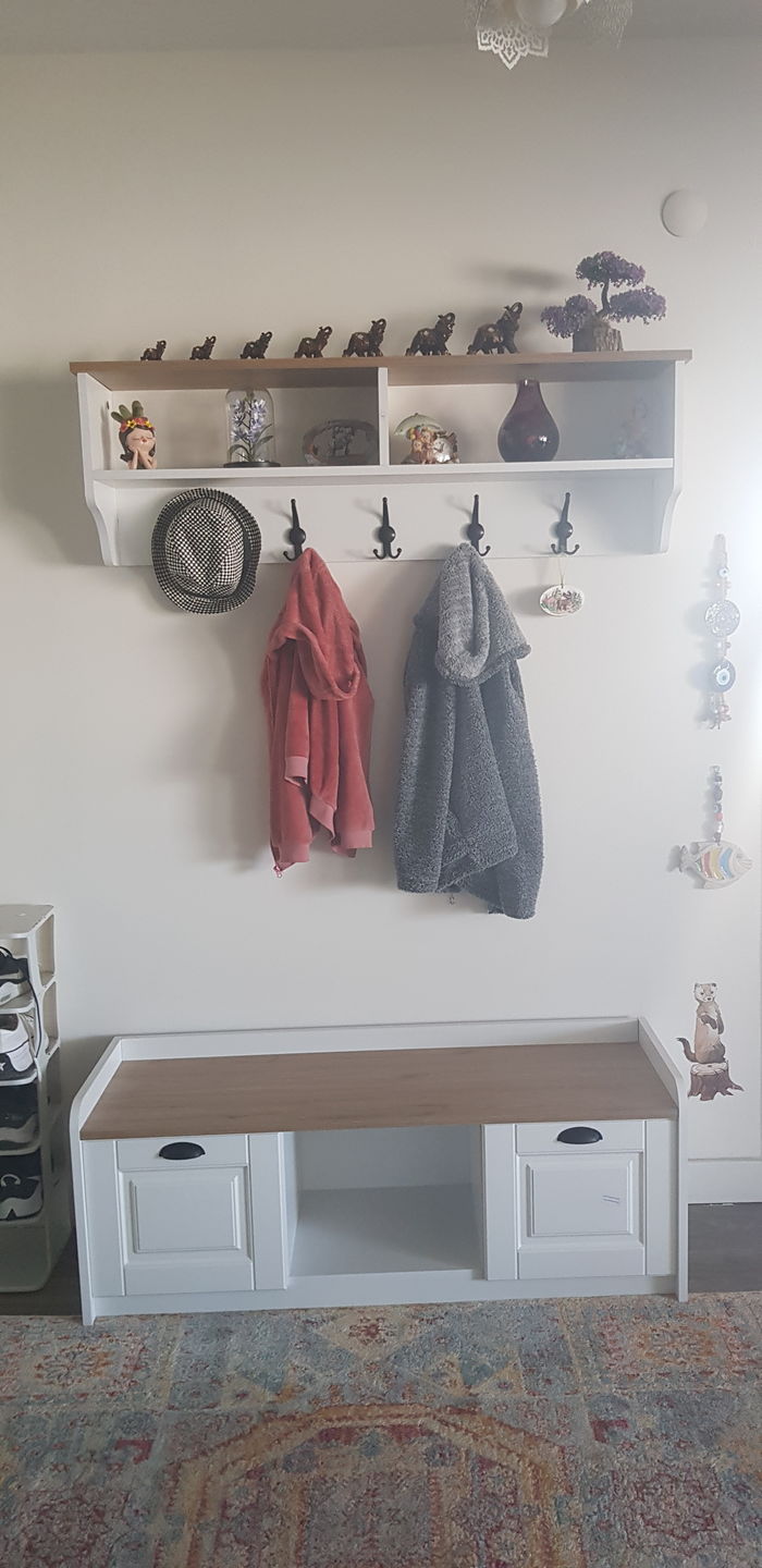 Customer photo review of Rani P2 Modern Portmanto Ayakkabılık ve Duvar Askısı Vestiyer M1 Renk: Beyaz - S. Ceviz