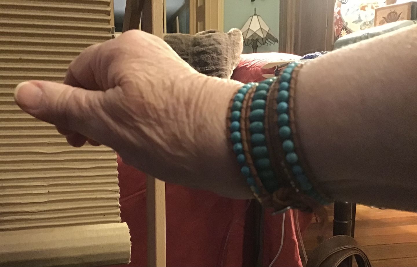 Customer photo review of Natural Turquoise Spirit Bracelet
