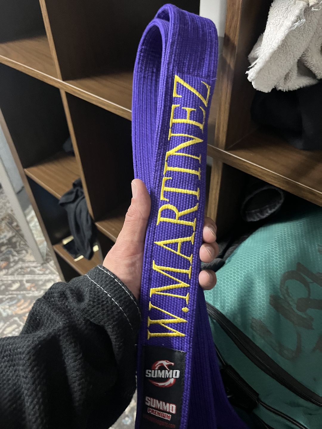 Customer photo review of Premium Custom Name Brazilian Jiu Jitsu BJJ Belt