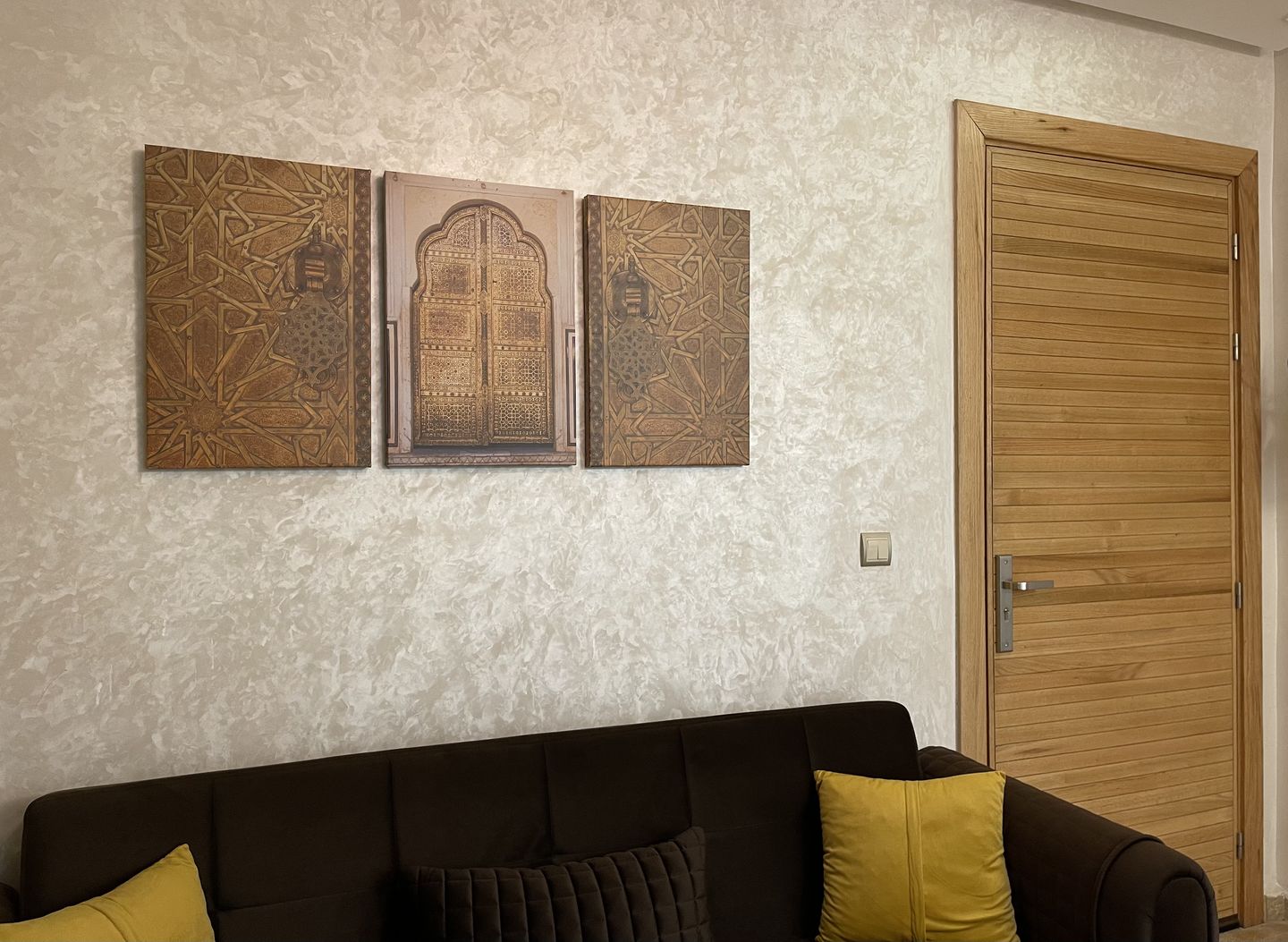 Customer photo review of Golden Gate - Set de tableaux décoratifs modernes