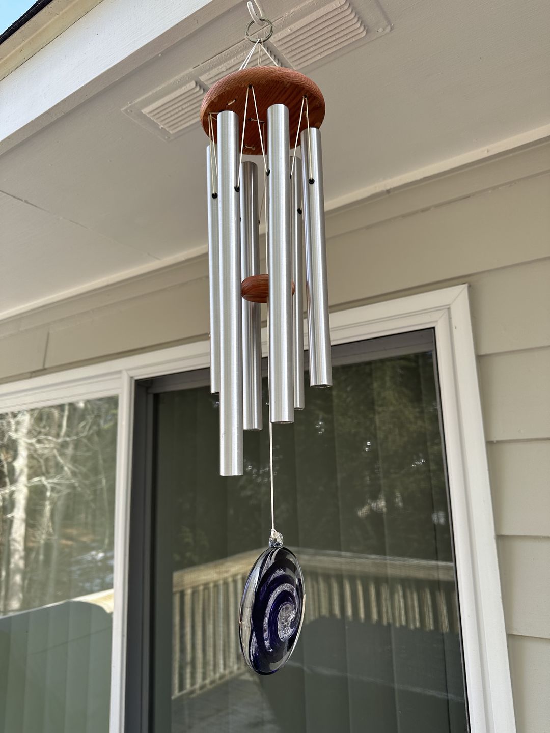 Customer photo review of Glass Suncatcher with Infused Cremation Ash