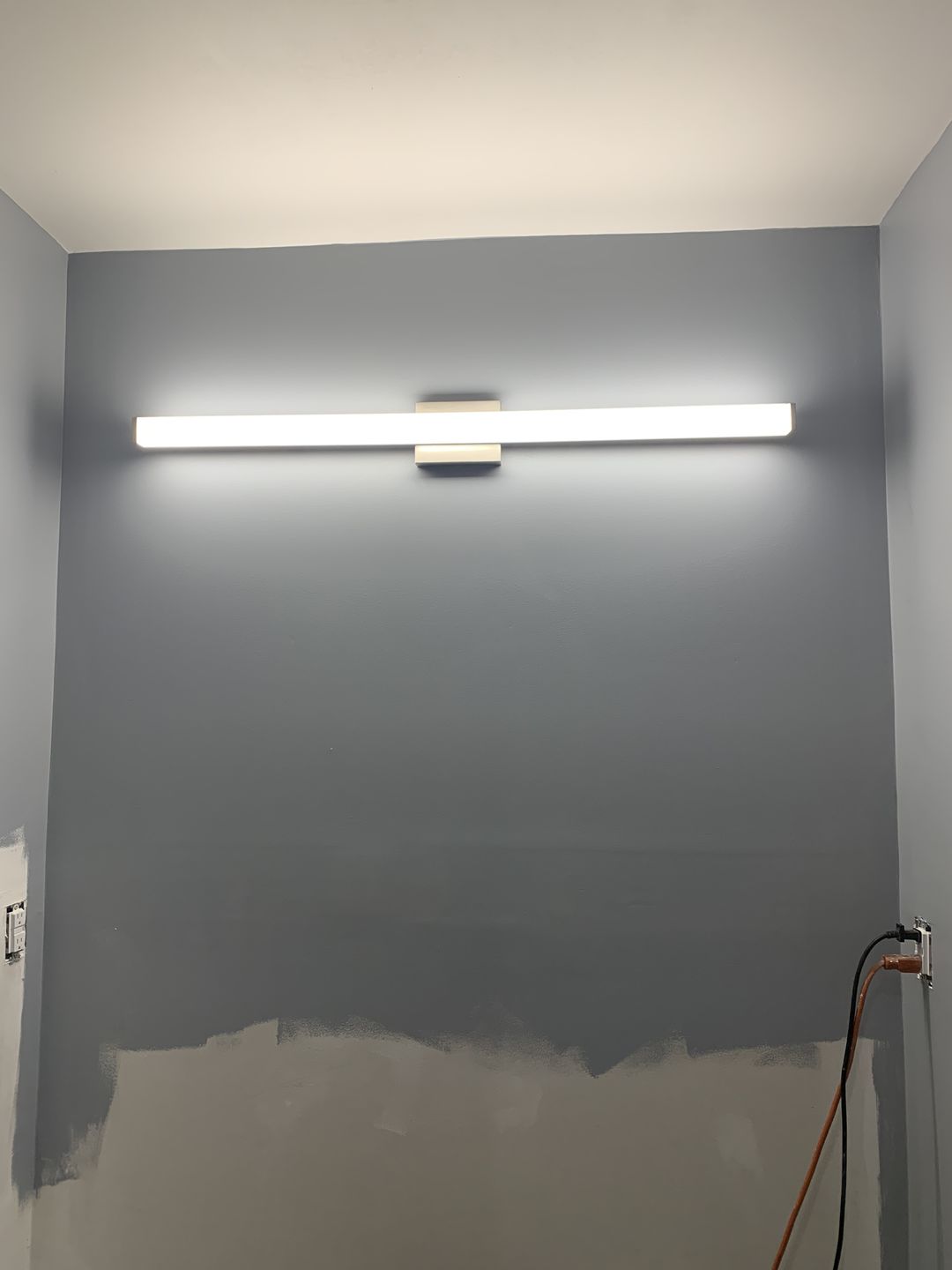 Customer photo review of Bathroom Light Fixtures, Wall Mount, 24 inch/36 inch/48 inch, ETL Listed, Dimmable, Waterproof  Vanity Lighting, Rectangle Shape
