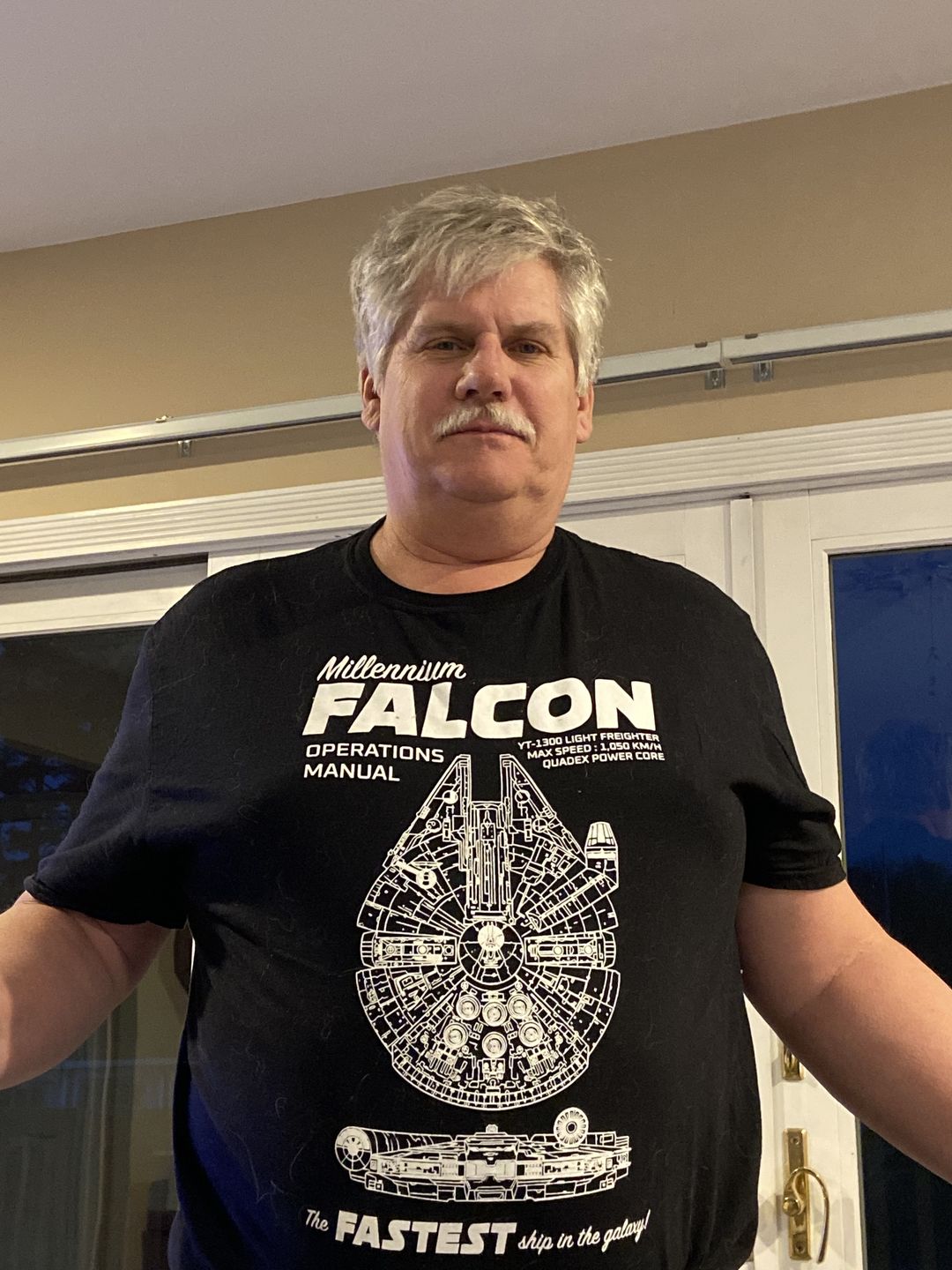 Customer photo review of Millenium Falcon Operations Manual Shirt