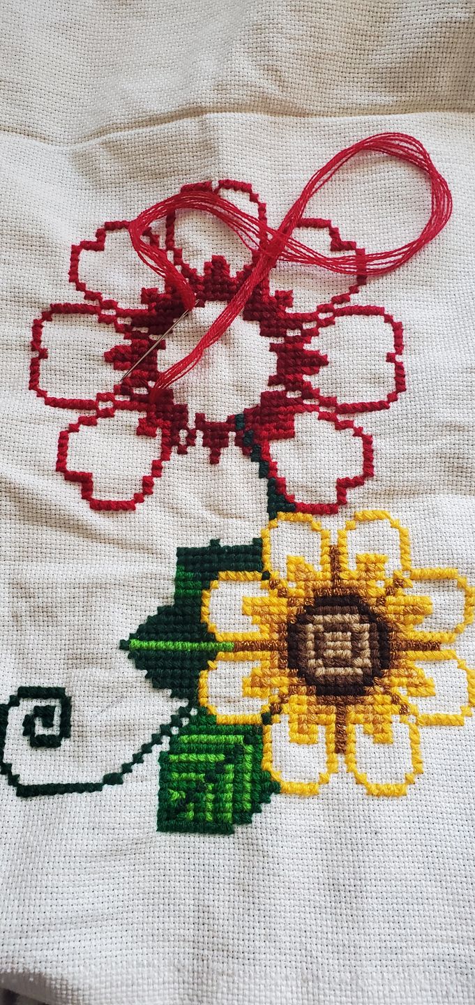 Customer photo review of AIDA MARIA #14 Count - Embroidery Cross-stitch Canvas by Fabrica Maria | 150cm wide - 100% Cotton