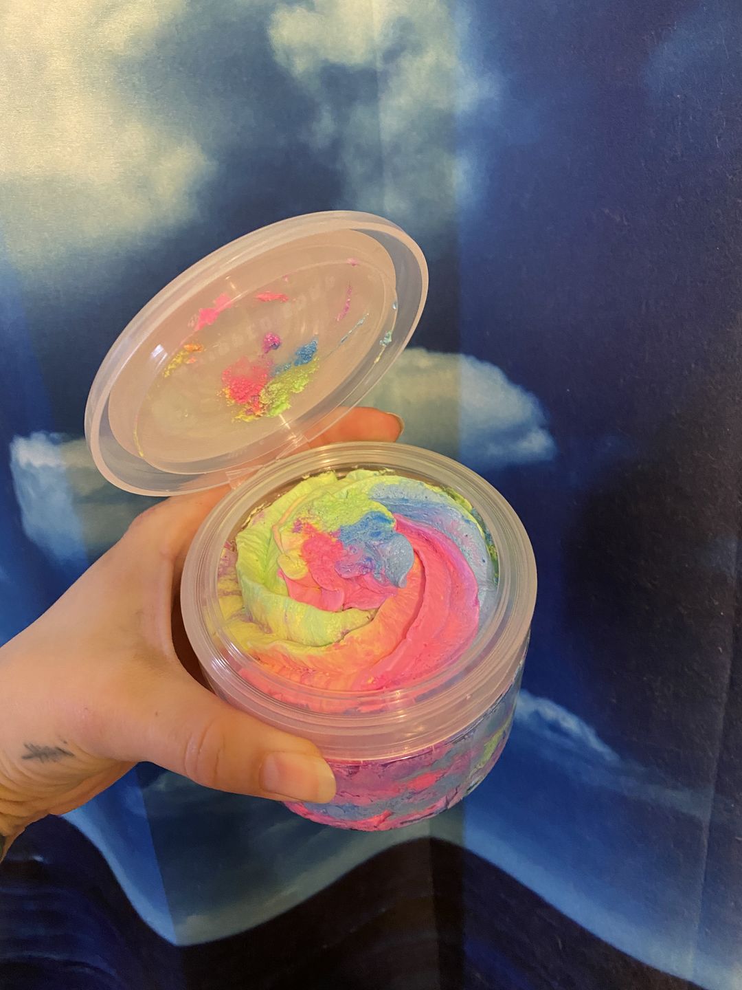 Customer photo review of Unicorn Brains Whipped Soap (Fruit Loops Cereal)