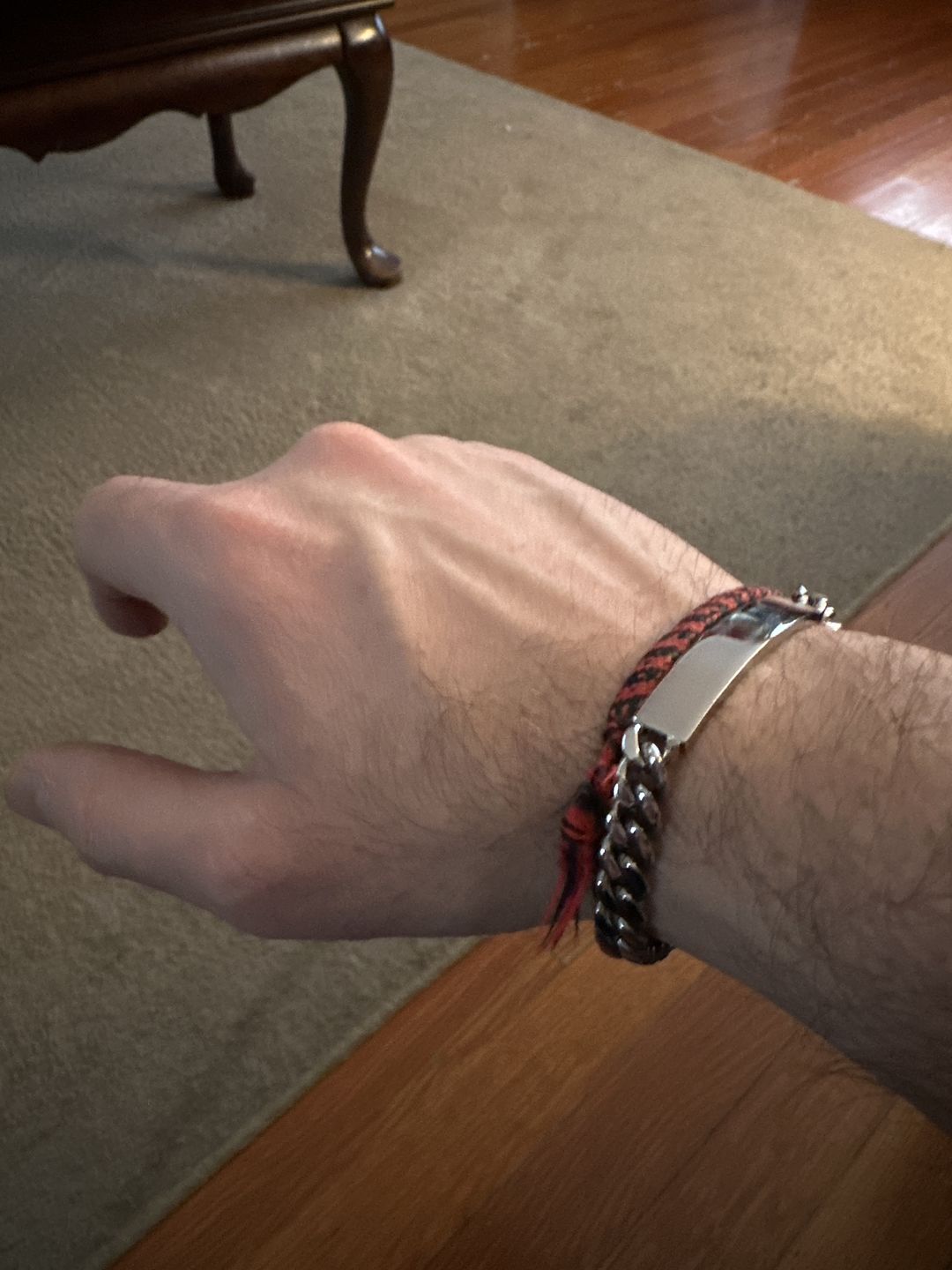 Customer photo review of 8mm Cuban Link ID Bracelet