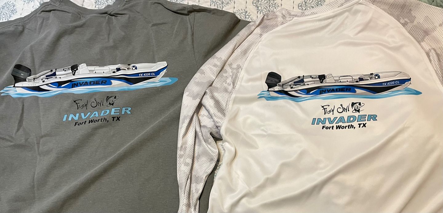 Customer photo review of Camoflauge Dri-Fit Long Sleeve Custom Shirts
