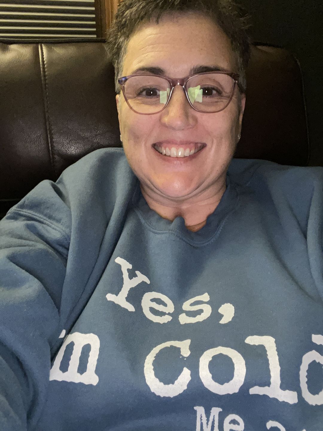 Customer photo review of Yes I'm Cold