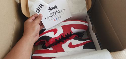 Customer photo review of Nike Air Jordan 1 Low 'Reverse Black Toe'