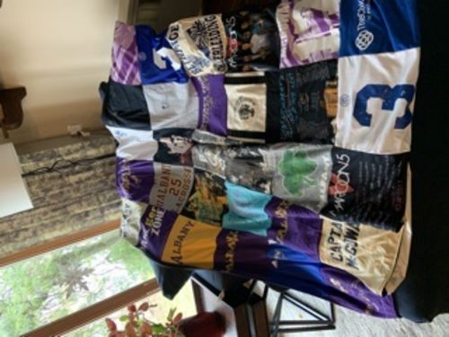 T-shirt quilt featuring university of albany athletics by Bonnie from NY