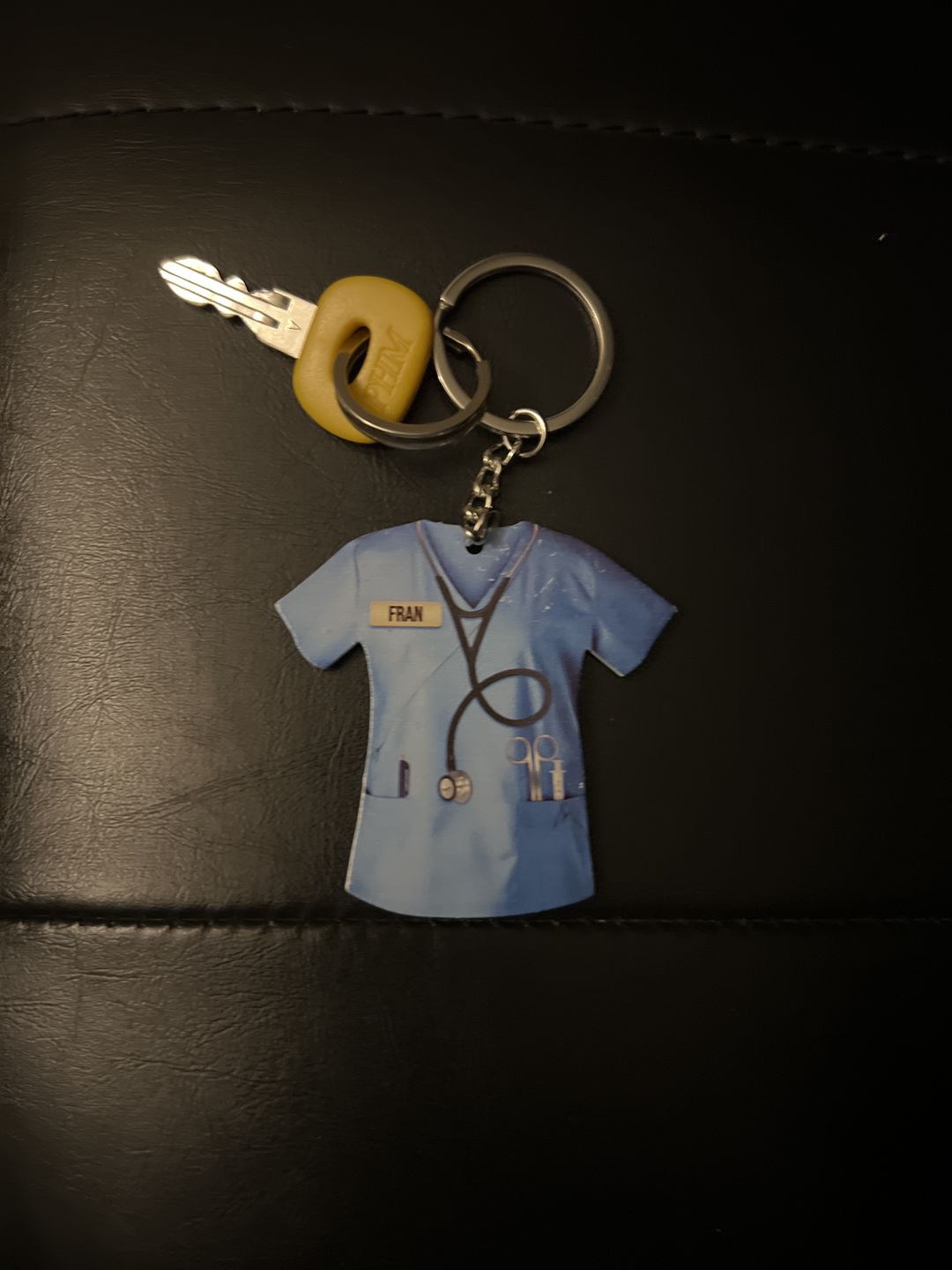 Customer photo review of Personalized Nurse Scrubs - Gift for Nurse Keychain