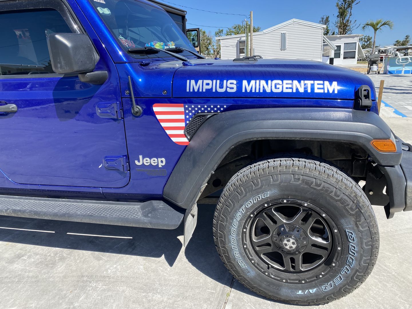 Customer photo review of FLAG - Fender Vent Premium Wrap Decal for Wrangler and Gladiator