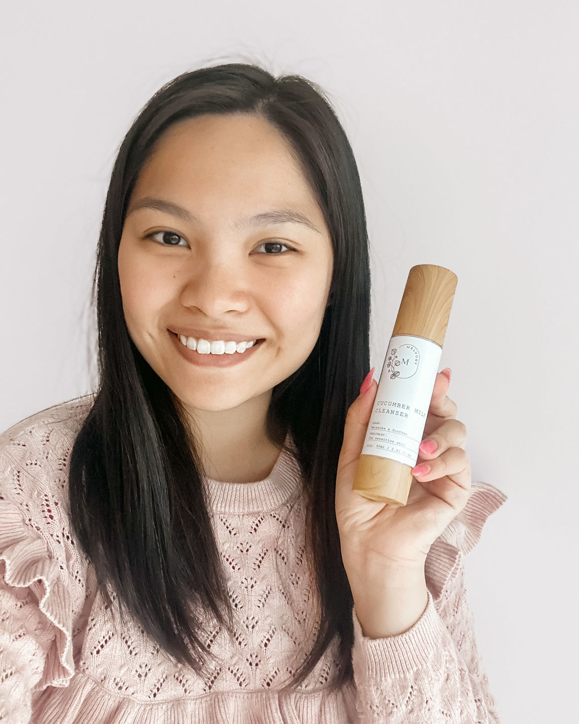 Customer photo review of Cucumber Milk Cleanser
