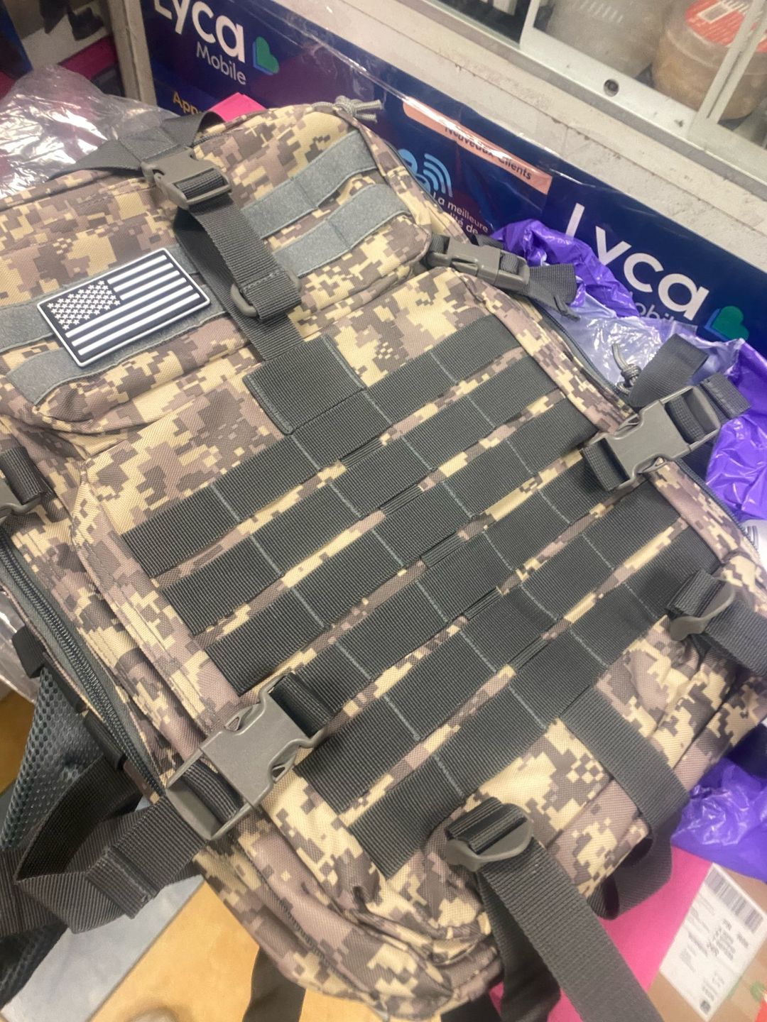 Customer photo review of Sac à dos militaire 50L