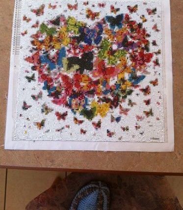 Customer photo review of Bouquet de Fleurs en Forme de Cœur