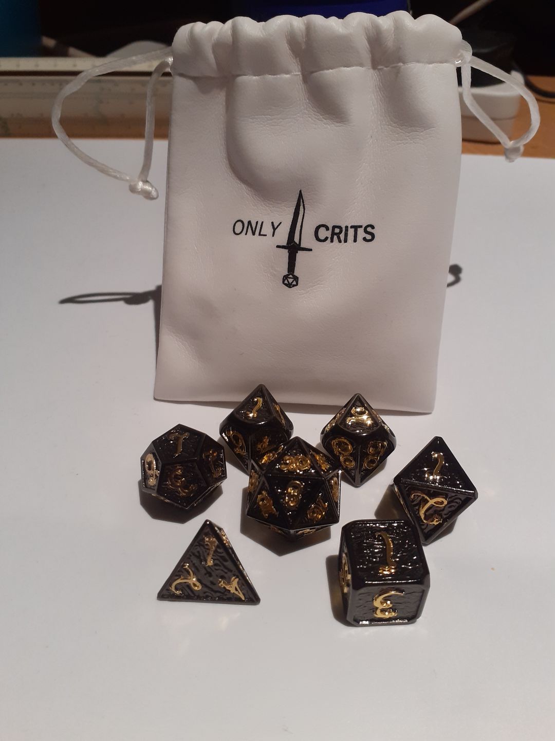 Customer photo review of Mystery Metal Dice Set Subscription