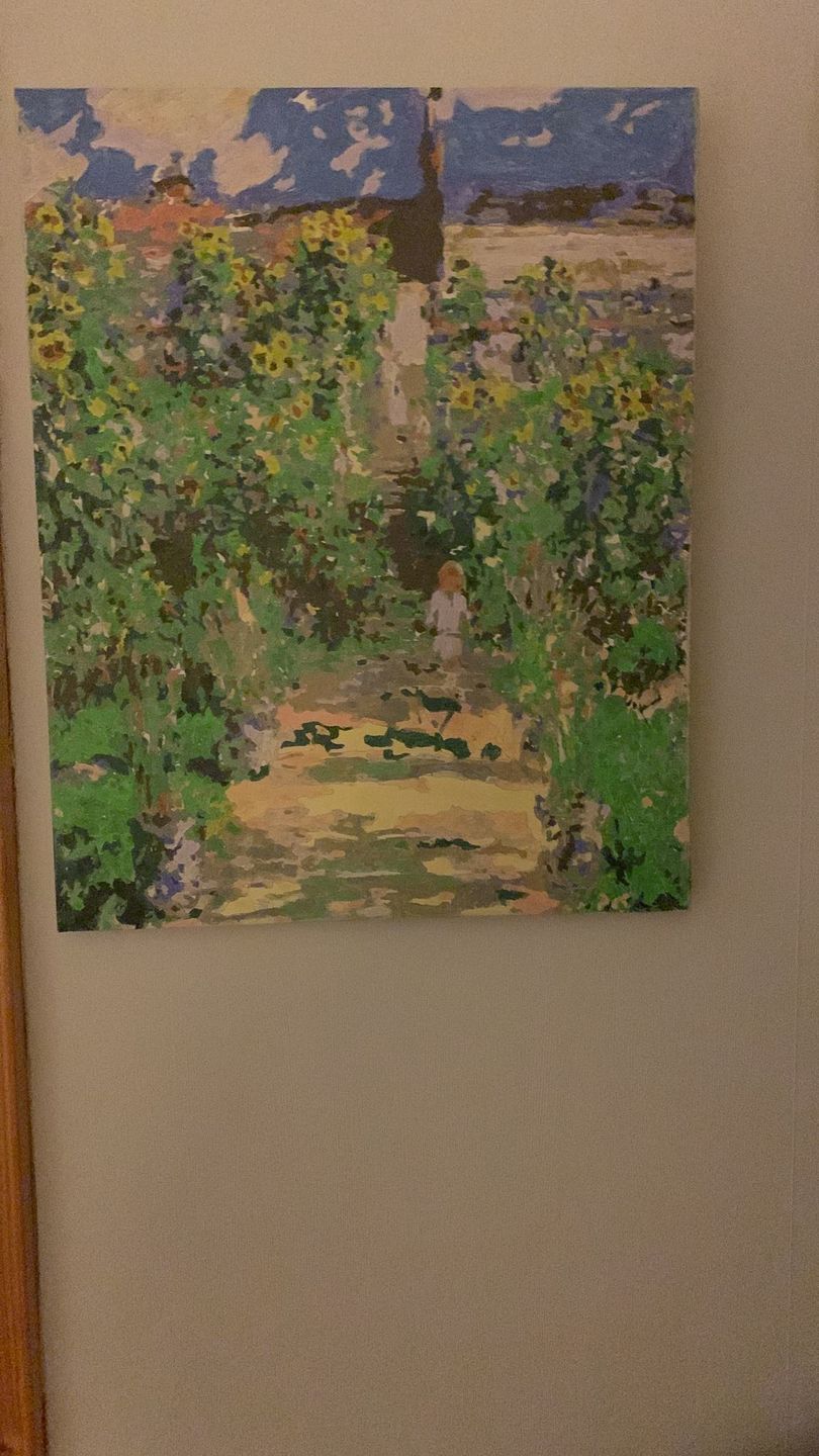 Customer photo review of Malen nach Zahlen - Der Garten des Künstlers bei Vetheuil - Claude Monet